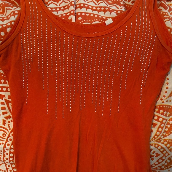 Y2K rhinestone top - Picture 1 of 3